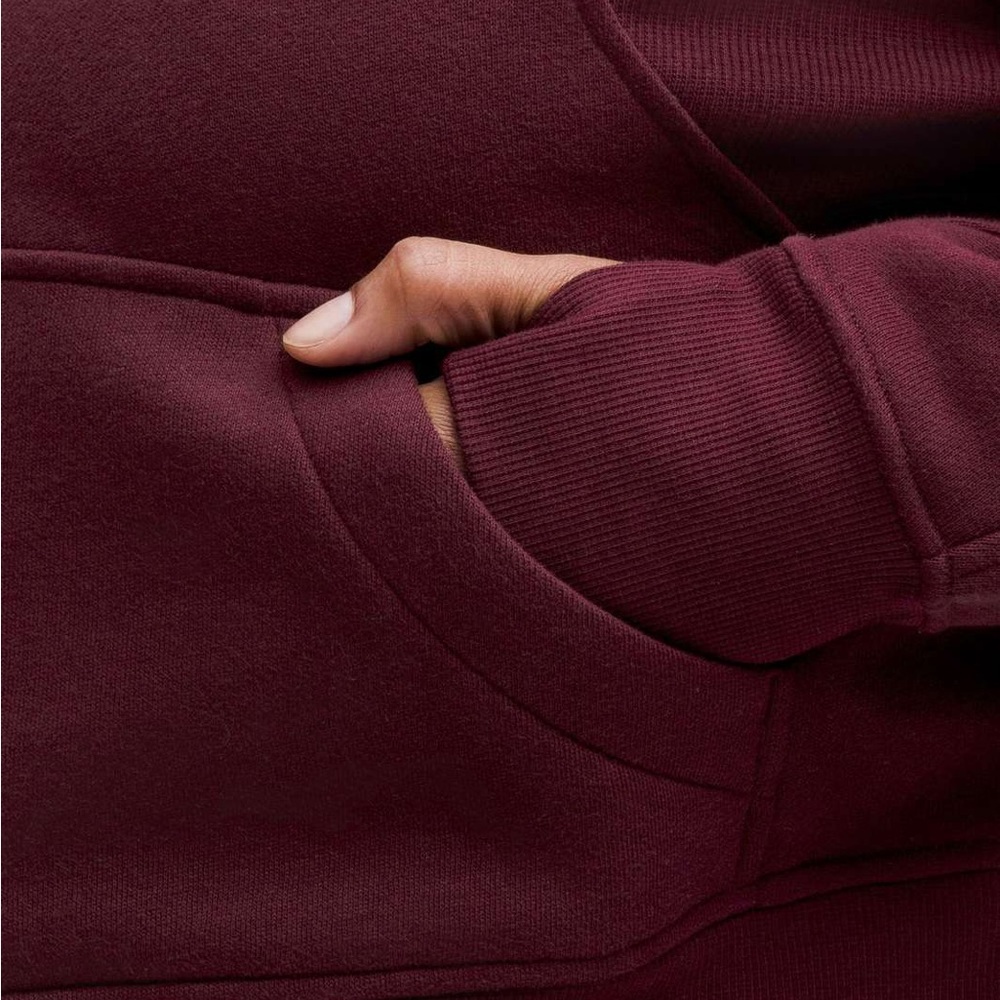 NWT - Lululemon Scuba Oversized Half-Zip Hoodie - XS/S - Garnet / Gold - Picture 3 of 6